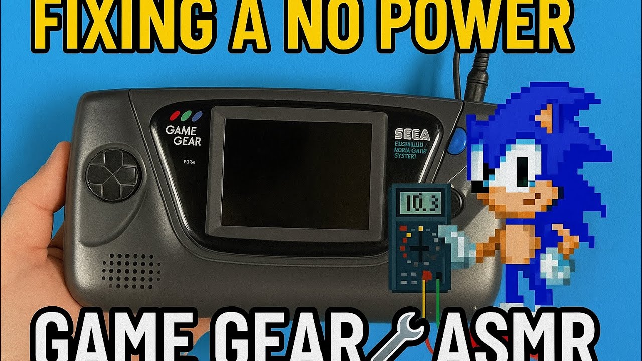 Fixing a NO POWER Sega Game Gear 🔧 ASMR Retro Console Repair & Clean