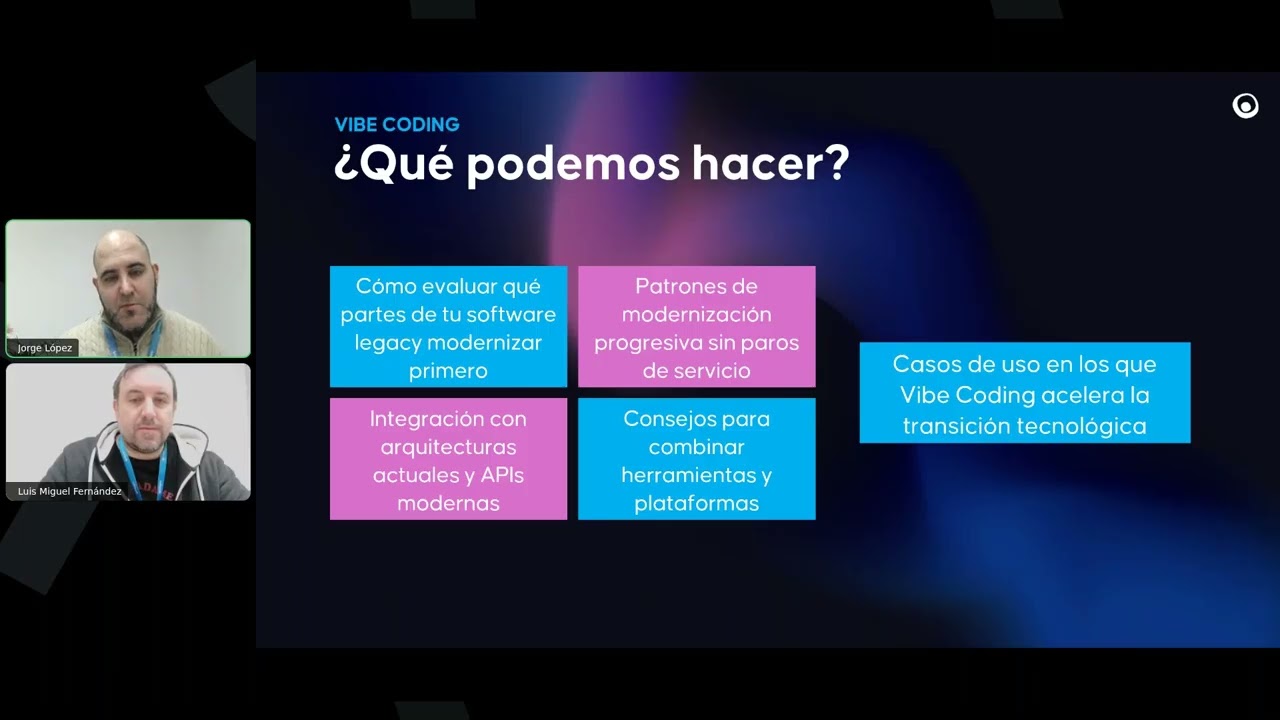 Vibe coding - Sesión 2: adiós al bloqueo tecnológico | WEBINAR