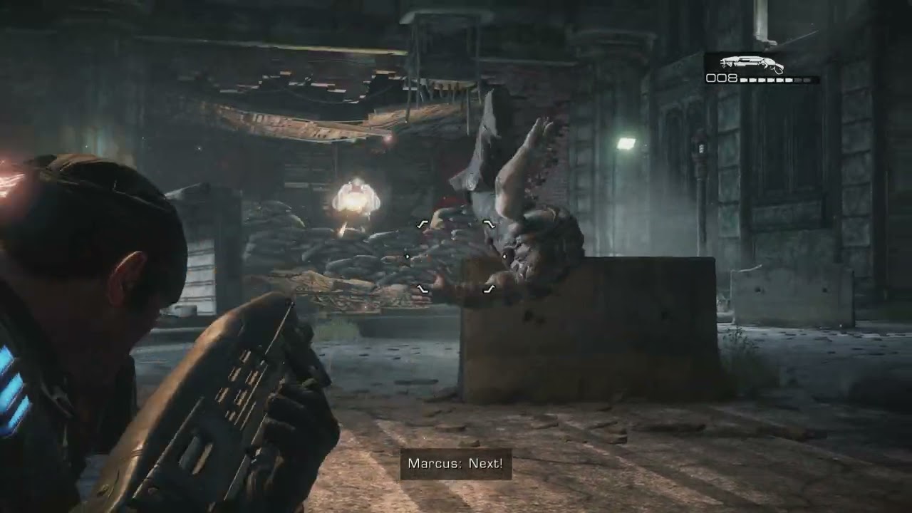 Gears of War Reloaded - Act 2-4 Lethal Dusk: Get To Checkpoint 2: Avoid Kryll | Stay In the Light