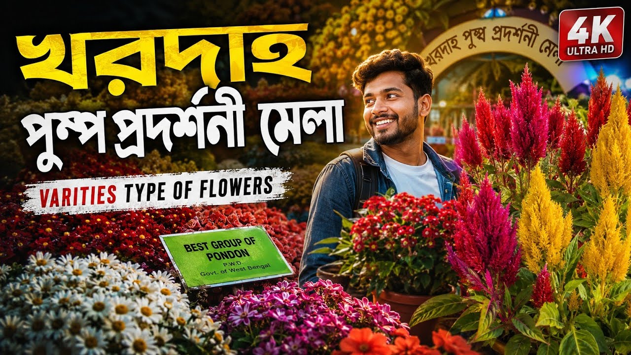 খরদহ পুষ্প প্রদর্শণী মেলা || Varities Type Of Flowers || Different Types Of Flowers ||🌷🌹🌹