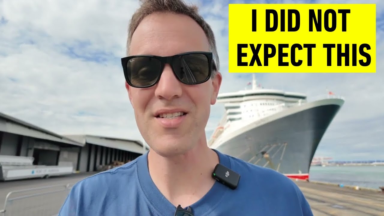 Посадка на ПОСЛЕДНИЙ в мире океанский лайнер + сюрприз | Видеоблог QM2 #2