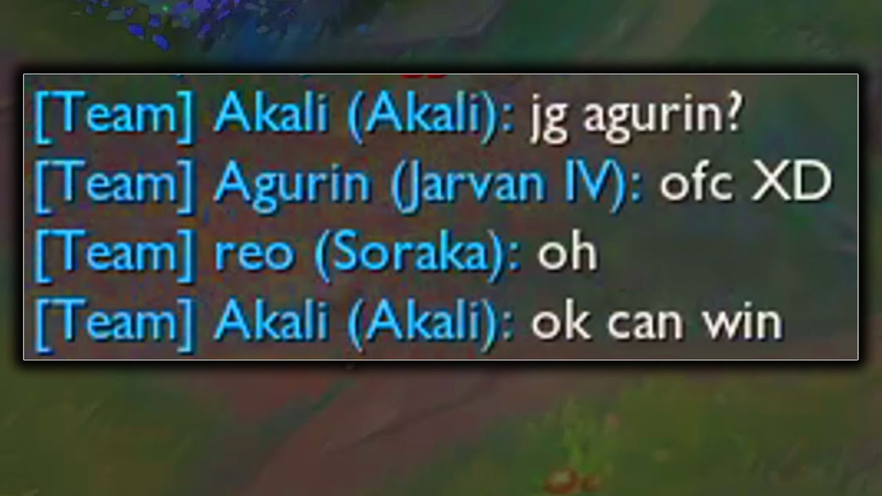 When Agurin is your Jungler