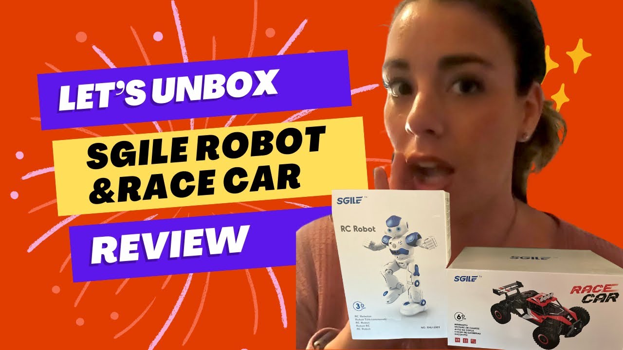 Sgile Robot & Race Car Unbox & Review