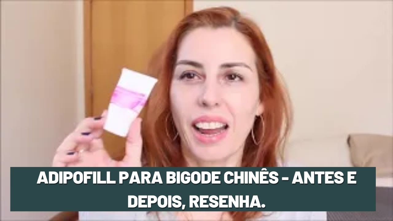 Adipofill para bigode chinês - antes e depois, resenha.