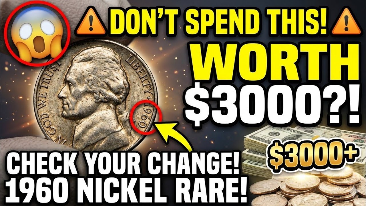Check your change!1960 Nickel Rare worth 