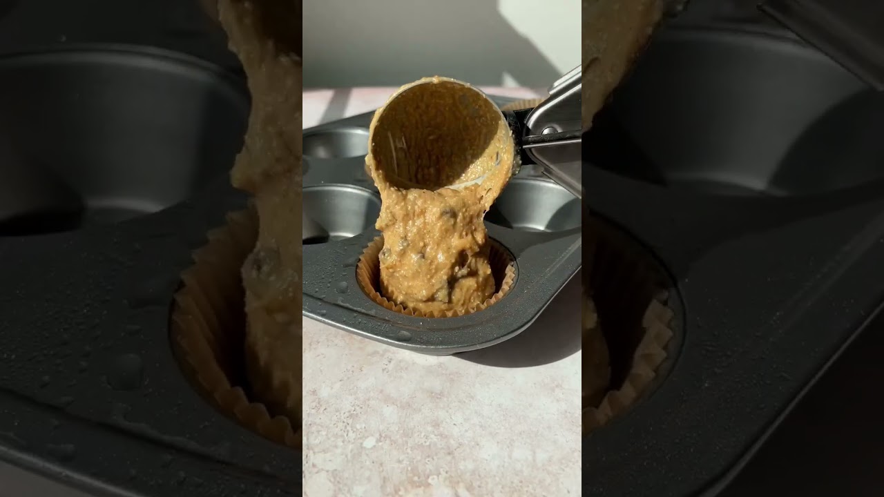 Полезные банановые маффины с арахисовым маслом (без молочных продуктов и глютена)