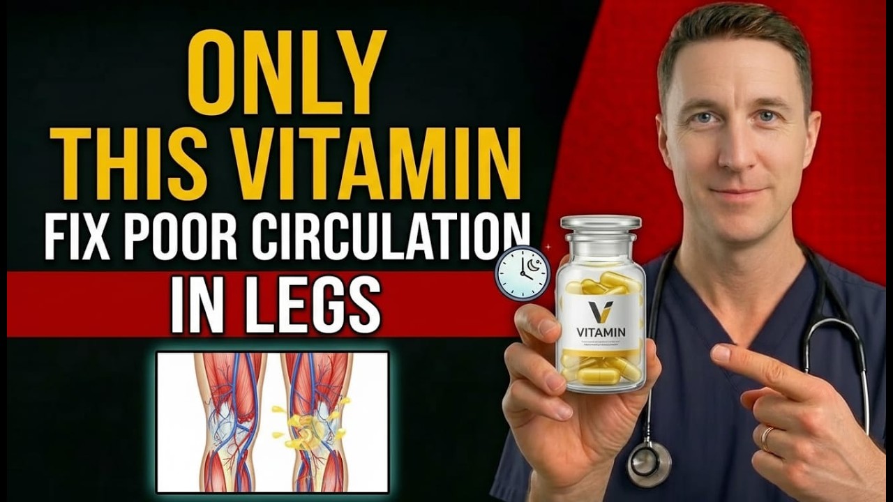 Seniors  THIS VITAMIN Boosts Blood Flow in Your Legs Overnight   Senior Health Tips 1080p caption