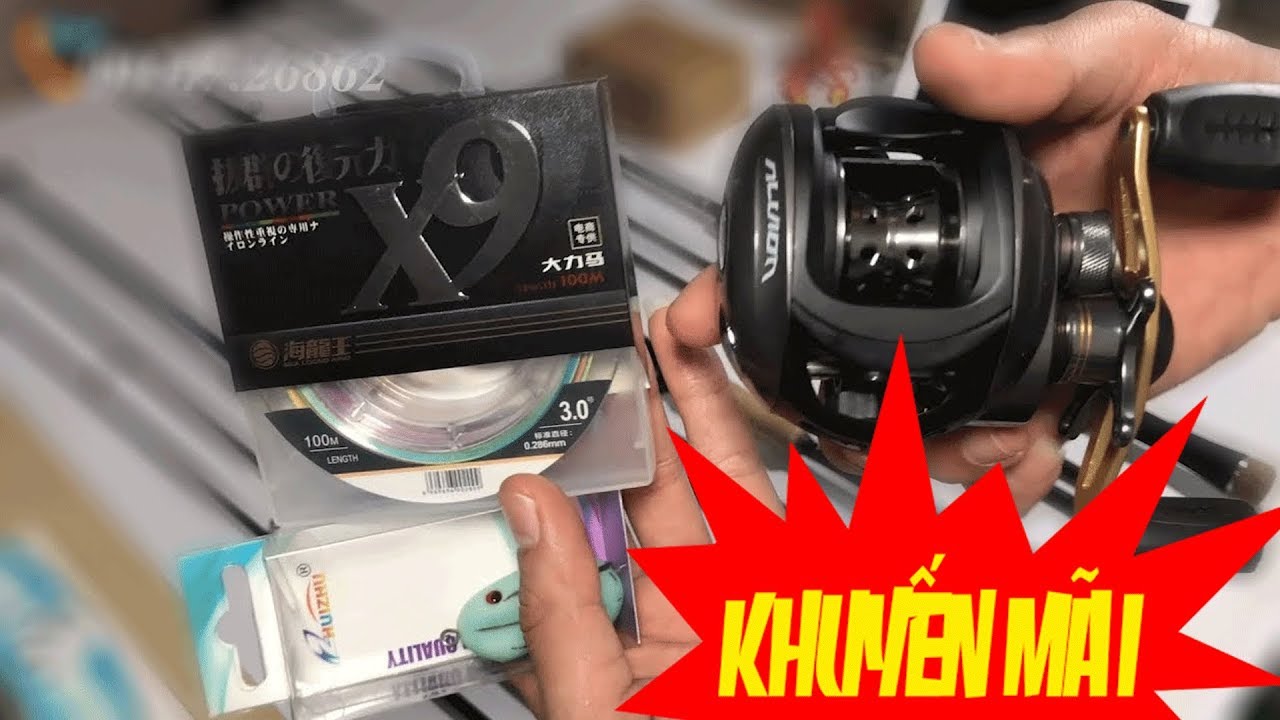3 Bộ Cần Câu Máy Ngang 2 Ngon Siêu Bạo Lực Giá Giẻ - Bộ Câu Lure
