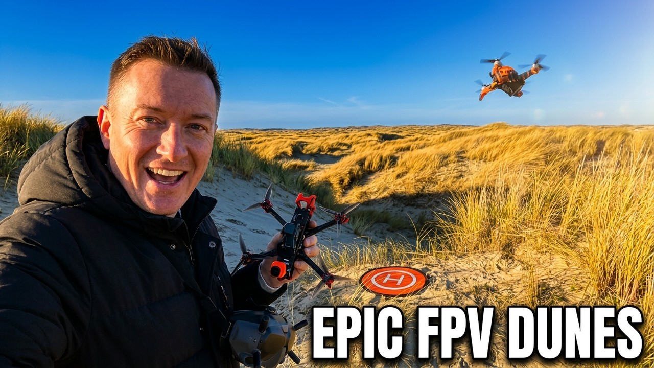Dunes 360 Flying the FPV Drone #potatocrew