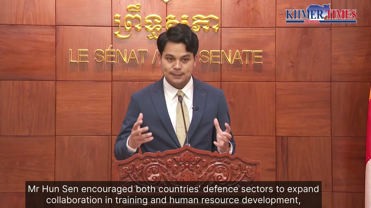 Hun Sen meets Lao Deputy Defence Minister to strengthen military cooperation