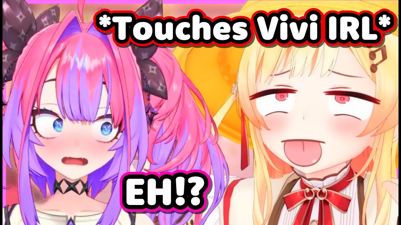 Kanade Touches Vivi IRL And Her Reaction Is Hilarious【Hololive】