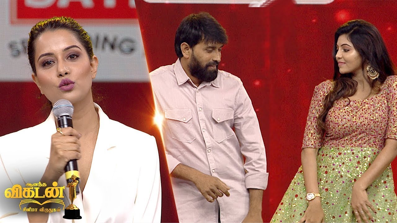GULEBA Dance Moves on Stage by Athulya & Johnny | Ananda Vikatan Cinema Awards 2018