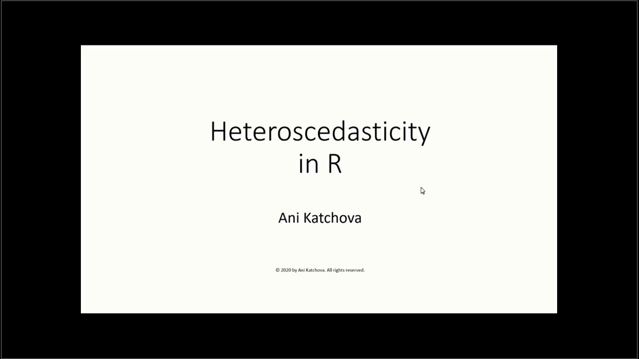 Heteroscedasticity in R