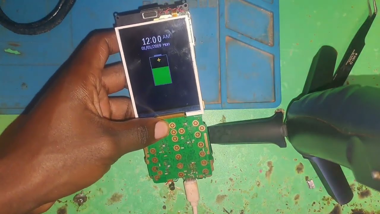 I replaced a broken charging system for an itel big non smartphone