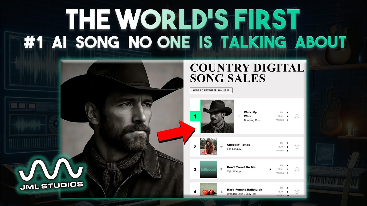 The World's First Top AI Hit Song - Breaking Rust's Walk My Walk #AIMusic #Audioengineering
