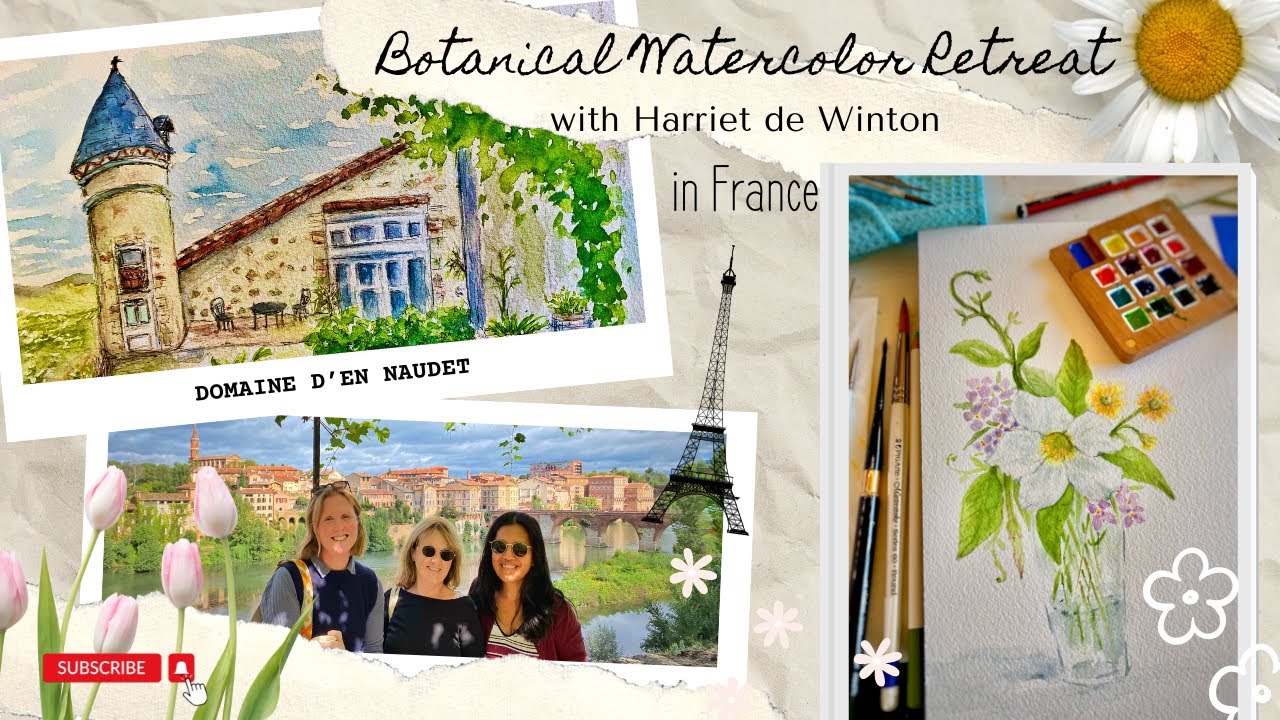 Botanical Watercolor Art Retreat in France
