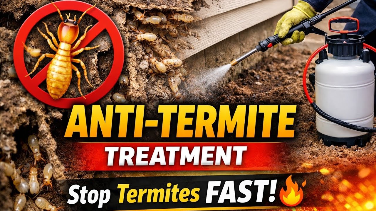 ANTI-TERMITE TREATMENT 🔥#best#technology#works#video#