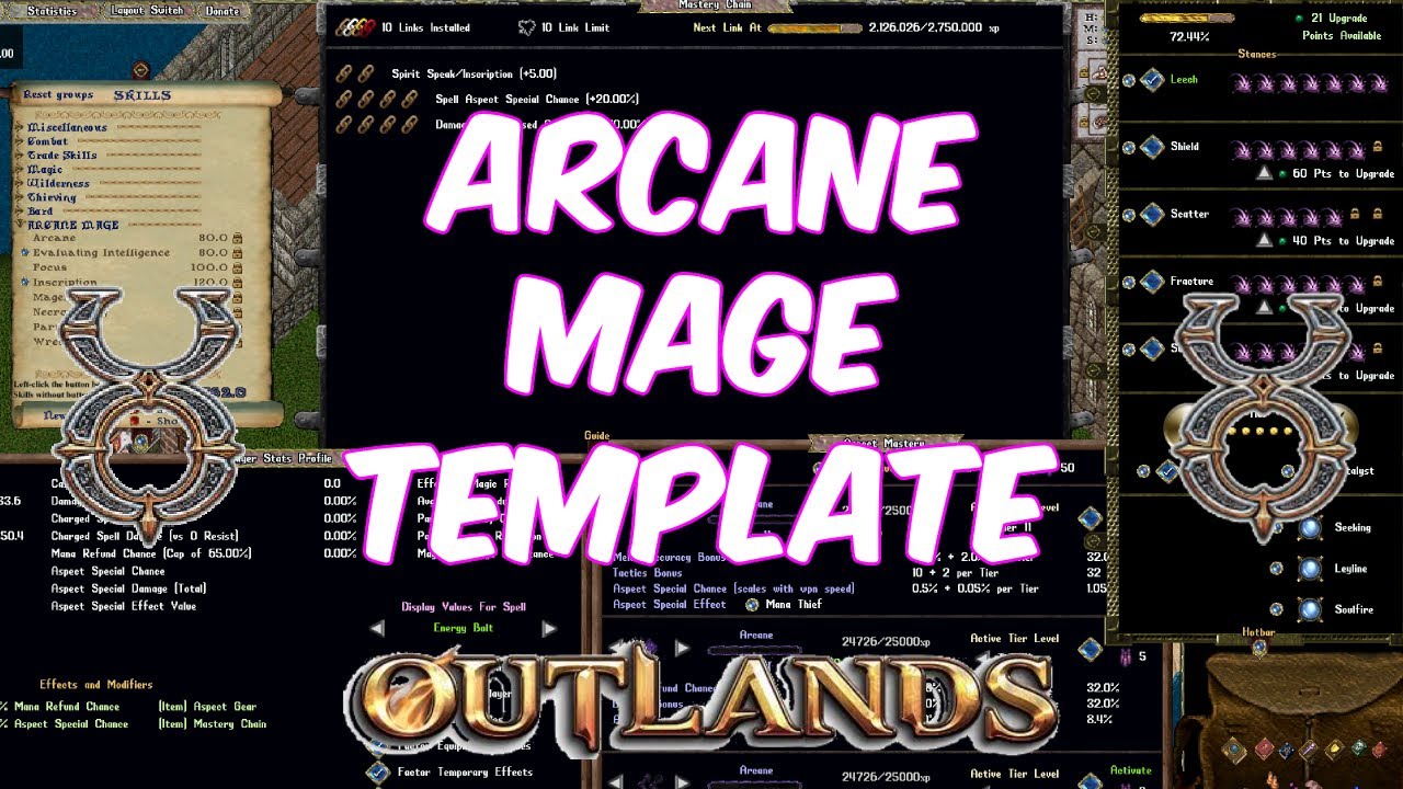 UO Outlands - Arcane Mage Template