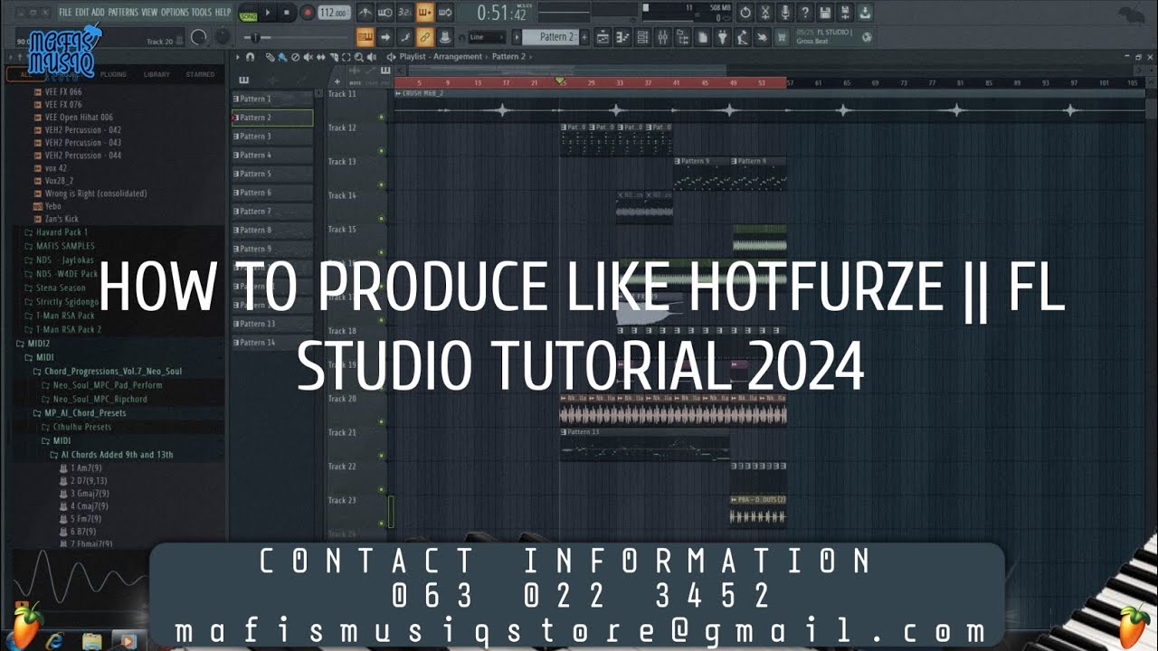 HOW TO PRODUCE LIKE HOTFURZE || STOCK PLUGINS || FL STUDIO TUTORIAL 2024