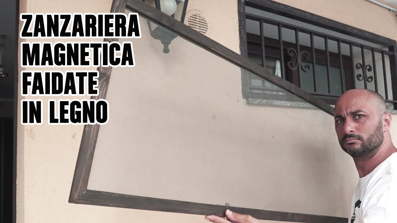 Zanzariera magnetica FAI DA TE in legno