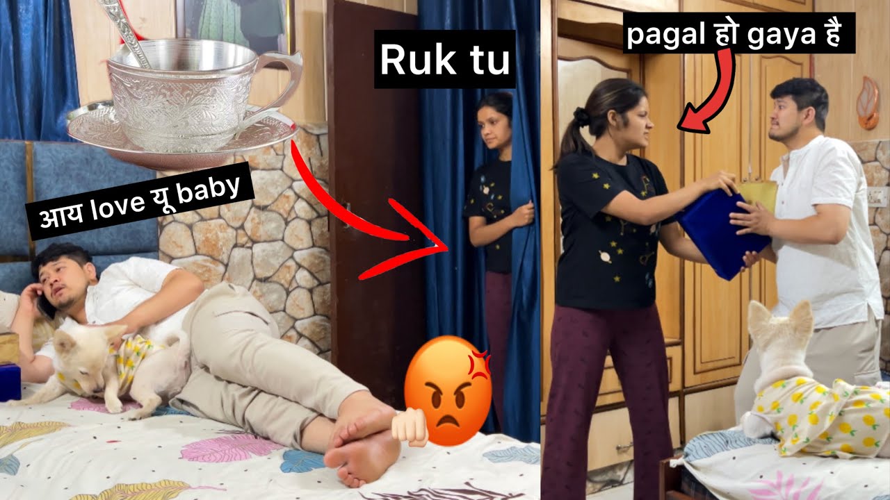 Ex-girlfriend Ke liye Chandi Ke glass Bhej Diye || Prank On Wife || ​⁠@NikkRichaVlogs