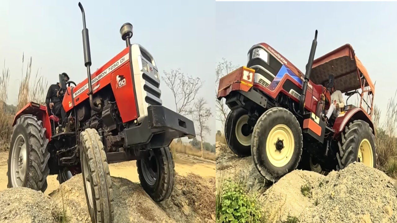 Tractor Offroad Adventure असली ऑफ रोड इसे कहते है #tractoroffroad #massey #mahindra 