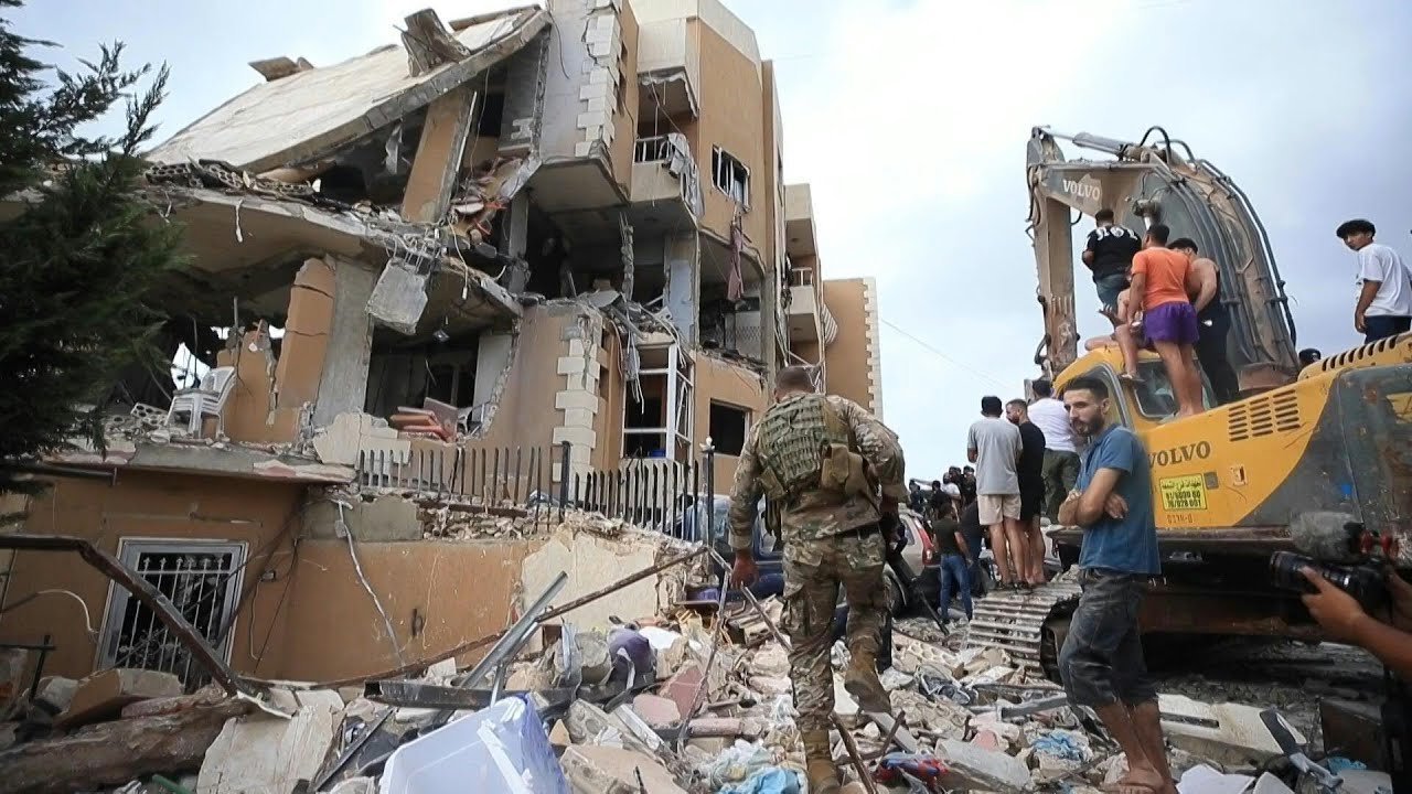 Destruction following Israeli strike on Barja in Lebanon's Shouf mountains | AFP