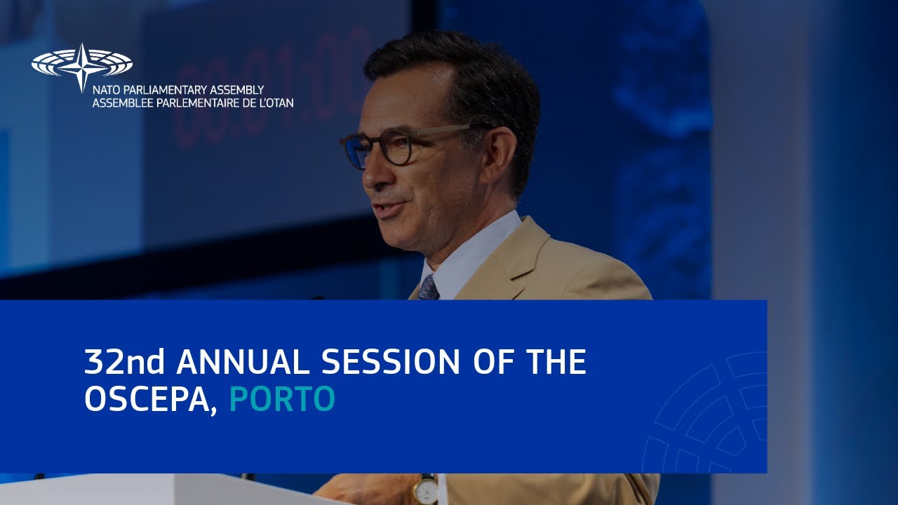 Marcos PERESTRELLO addressing the 32nd OSCE PA Annual Session, Porto, Plenary Session