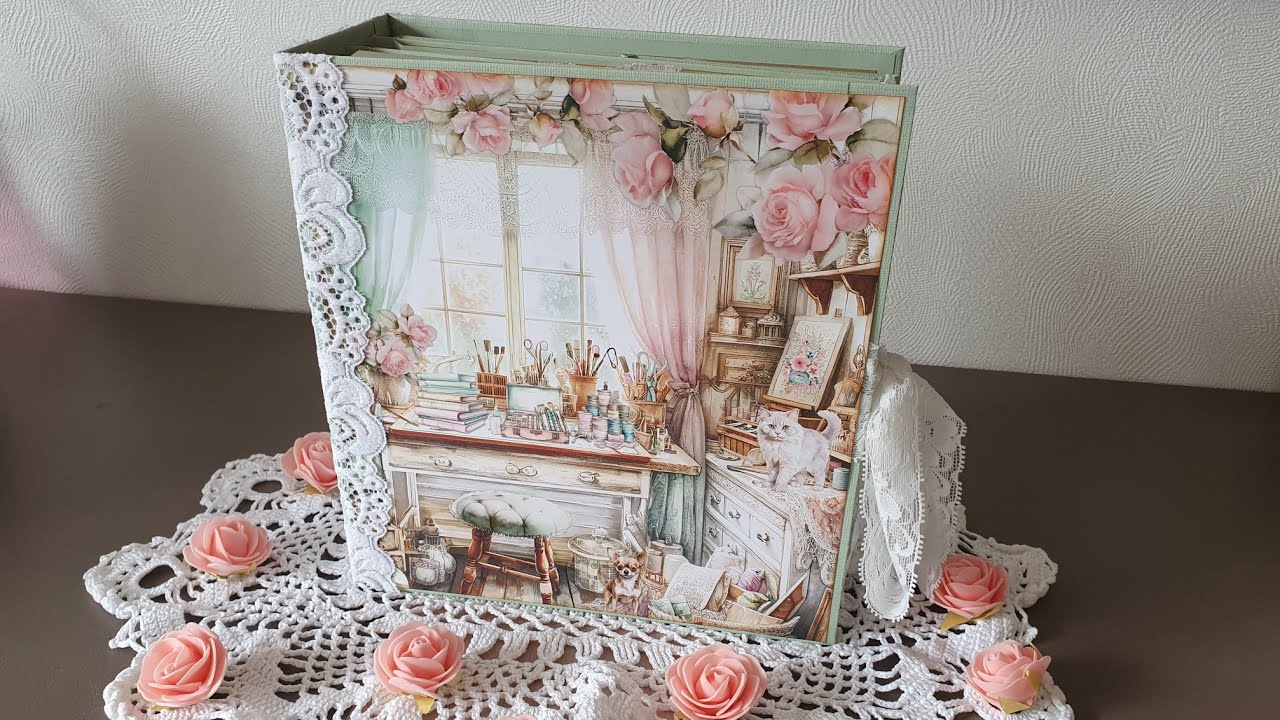 Tuto 1 Album In My Craftroom de Mintay | pages 1 et 2 | @LesCreationsDeJoa
