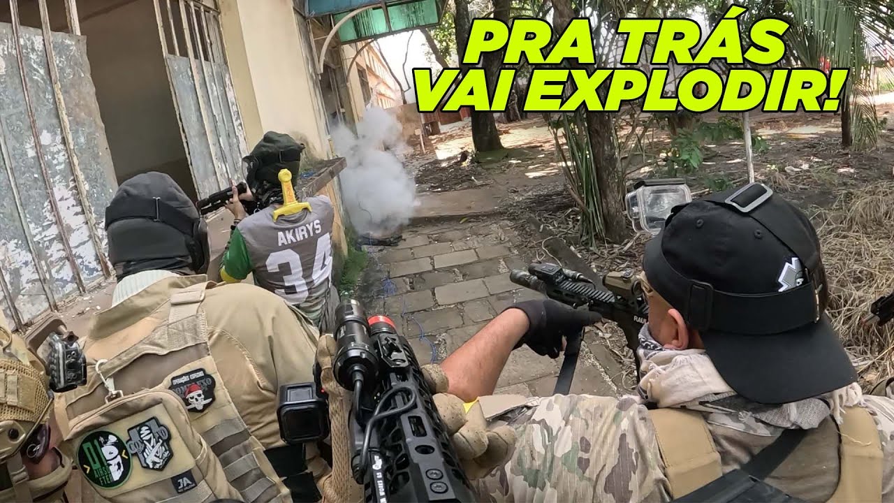 GU3RRA COM EXPLOS&Otilde;ES EM GOIANIA - Awb - Airsoft Gameplay