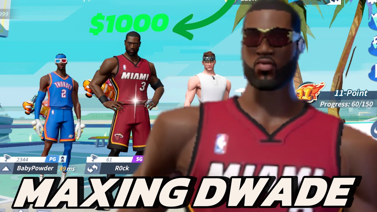 we got DWADE JERSEY + E7 Gameplay + $1000 Spending Spree | Dunk City Dynasty
