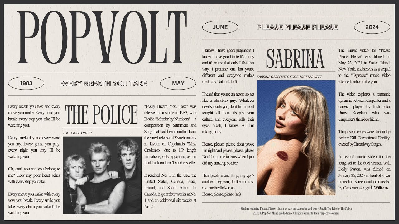 Sabrina Carpenter, The Police • Every Breath You Take (Please Remix)