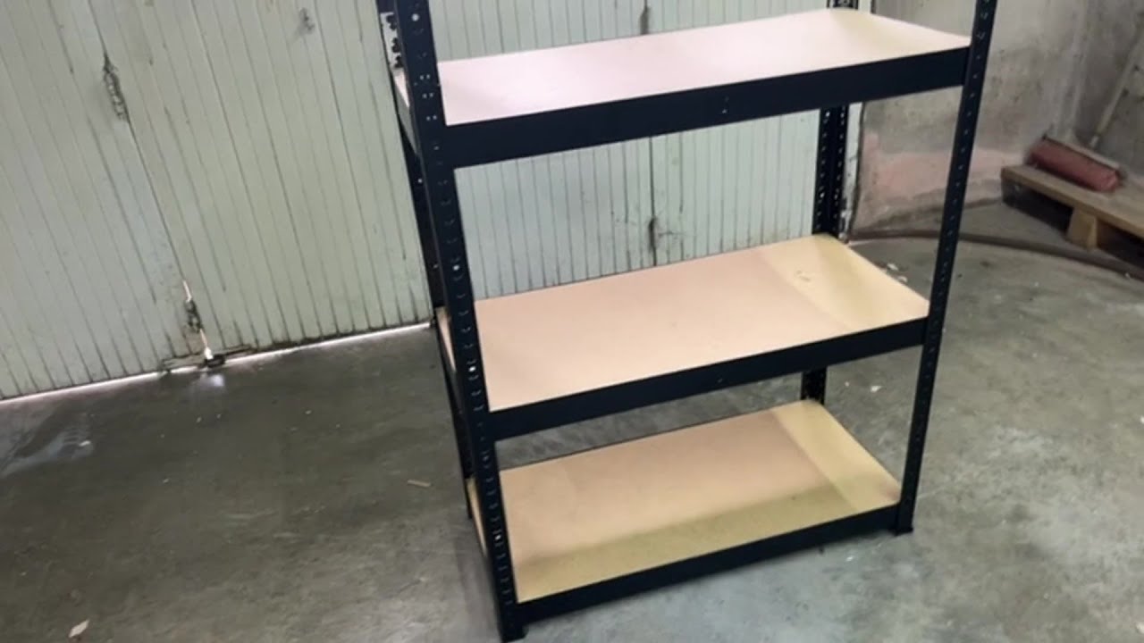 Avis Consommateur : Étagère de garage en acier thermo-laqué noir GoodHome Ryle | Castorama