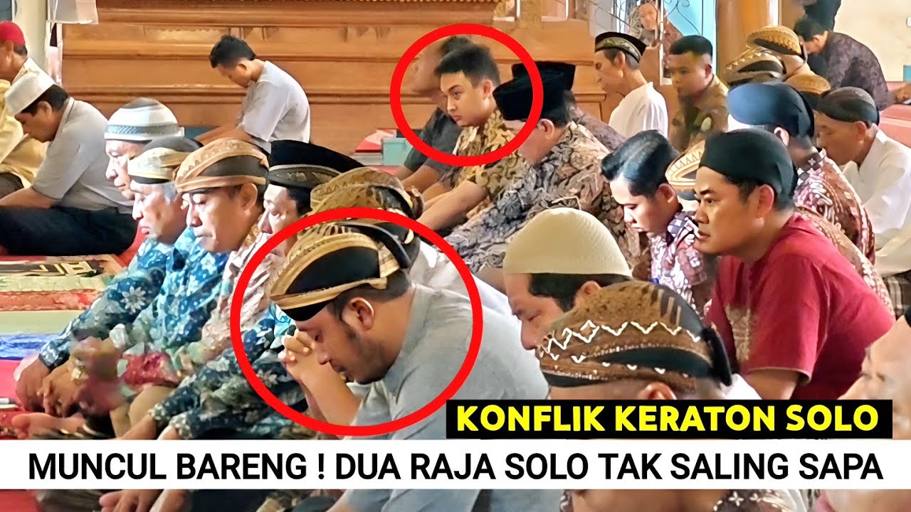 Tak Saling Sapa, Dua Raja Solo, Gusti Mangkubumi & Purbaya Salat Jumat di Masjid Agung Keraton Solo 