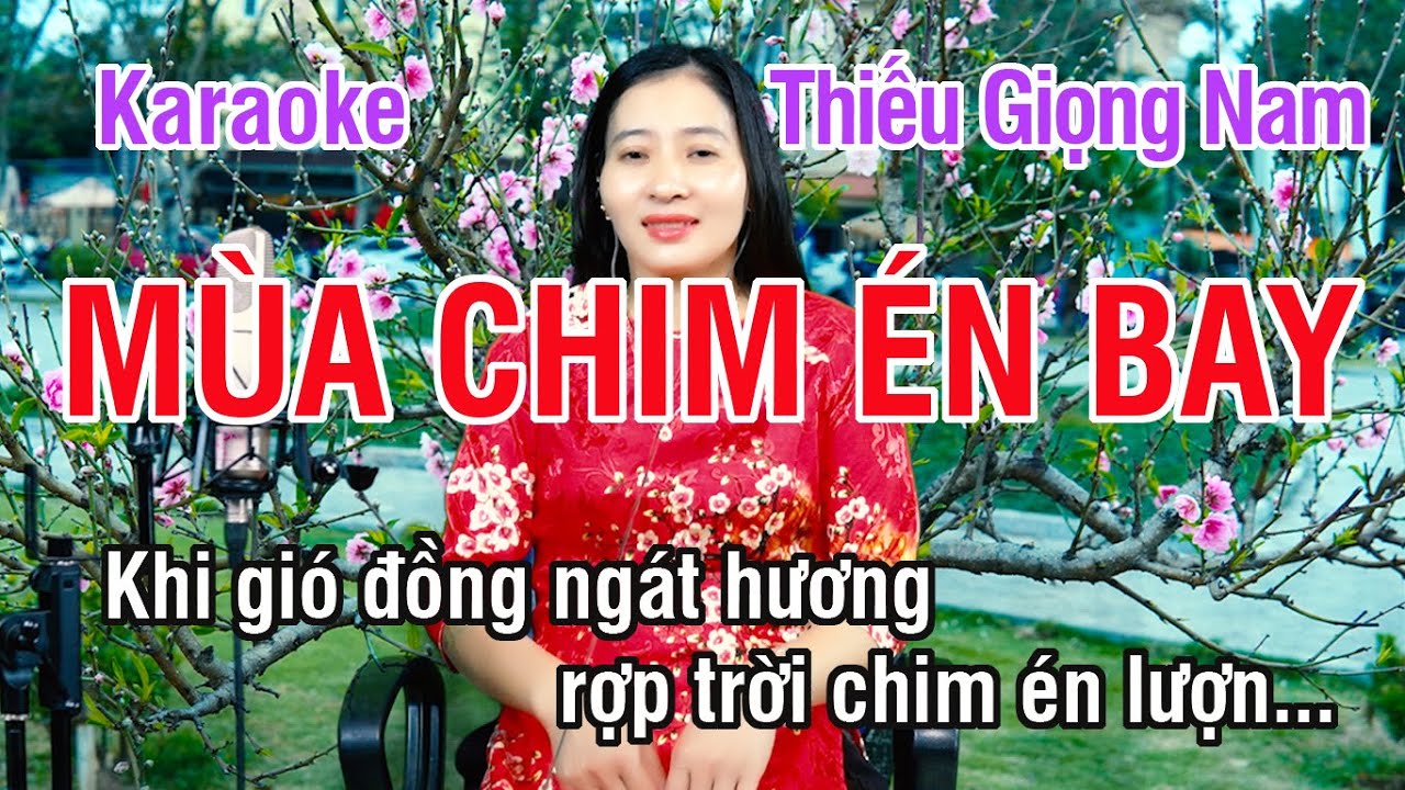 Mùa Chim Én Bay ✔ Karaoke Thiếu Giọng Nam ► Song Ca Với Ngọc Lan ❖ Thiết TV