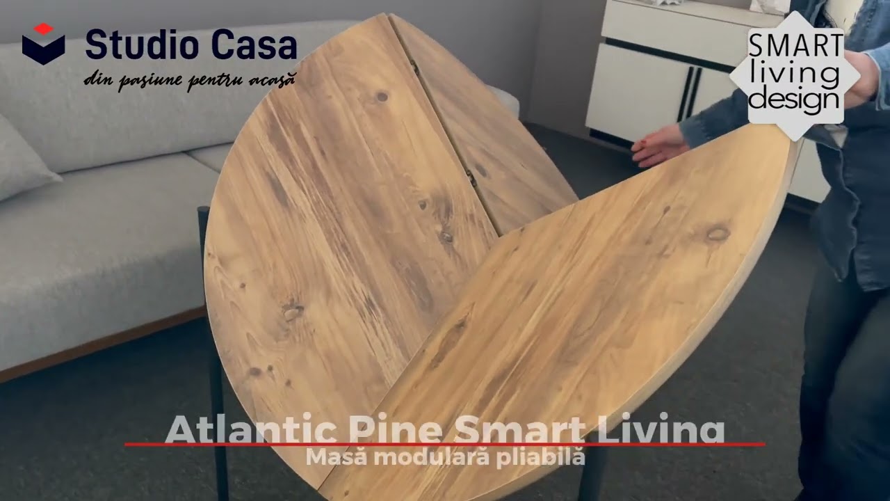 Masă pliabilă rotundă pe schelet metalic  
