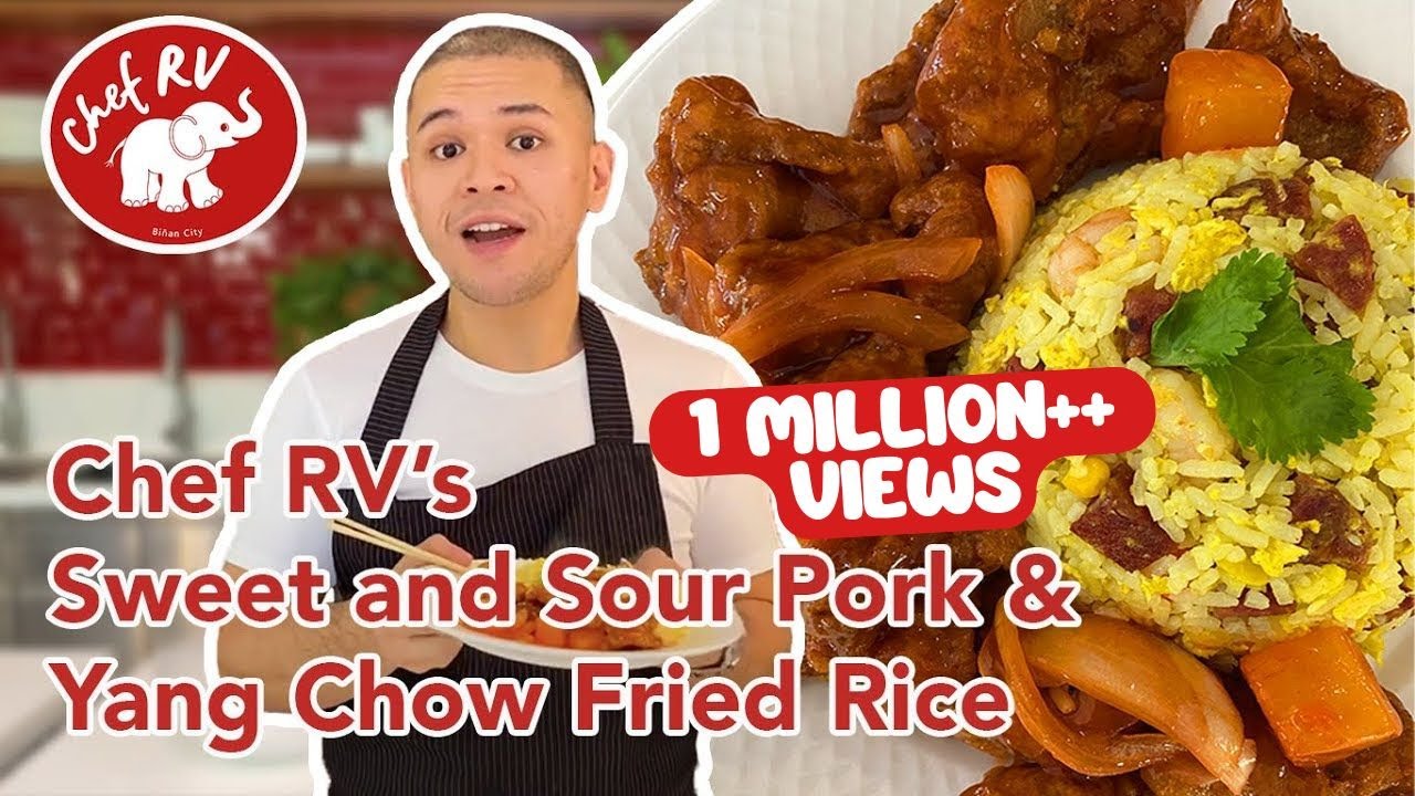 SWEET AND SOUR PORK WITH YANG CHOW FRIED RICE
