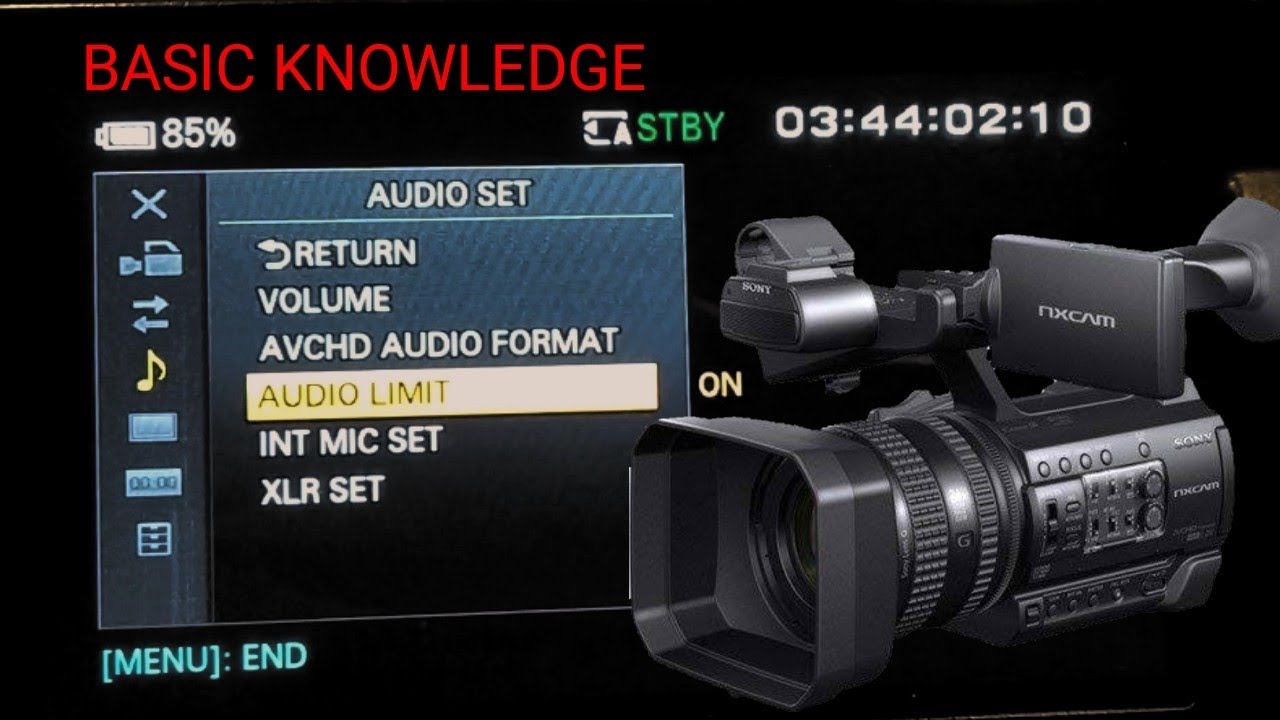 Sony nx100 video camera basic knowledge | Basic settings