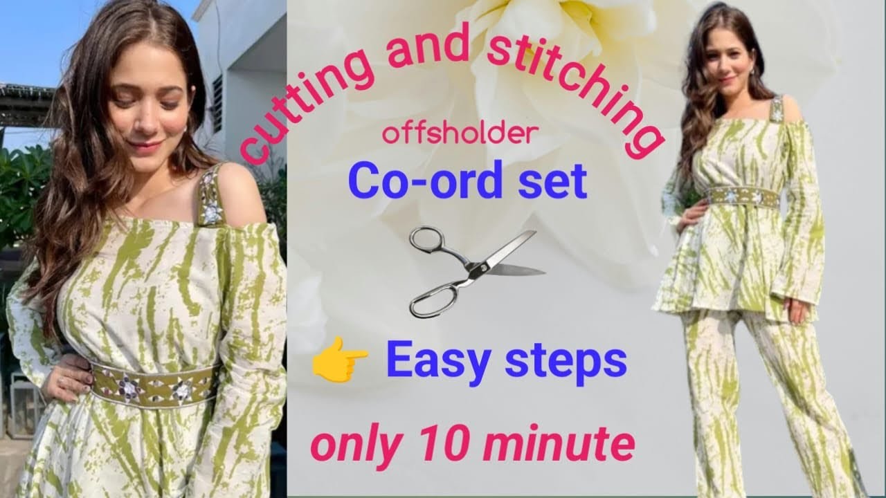 Latest Co-ord set cutting and stitching | offsholder Co -ord set |#cuttingandstitching #coordset