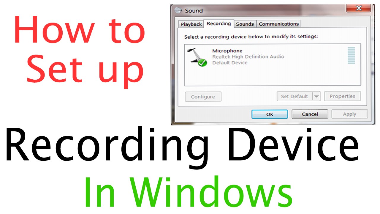 How to Setup Microphone in Windows 7  | How to fix your Microphone on windows 7/8