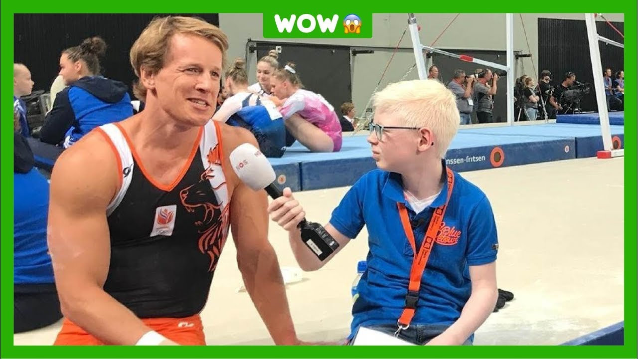 Winnaar verslaggeverswedstrijd Julian interviewt Epke Zonderland
