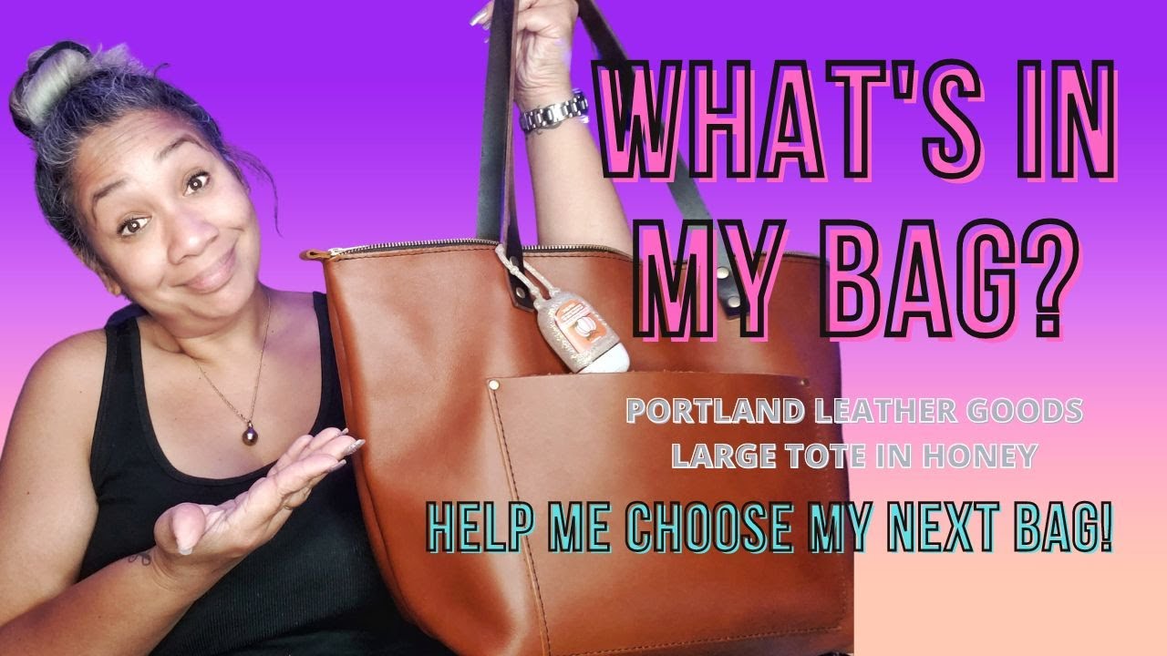 ЧТО В МОЕЙ СУМКЕ? Большая сумка-тоут Portland Leather Goods цвета «Мед», любимая сумка на каждый ...