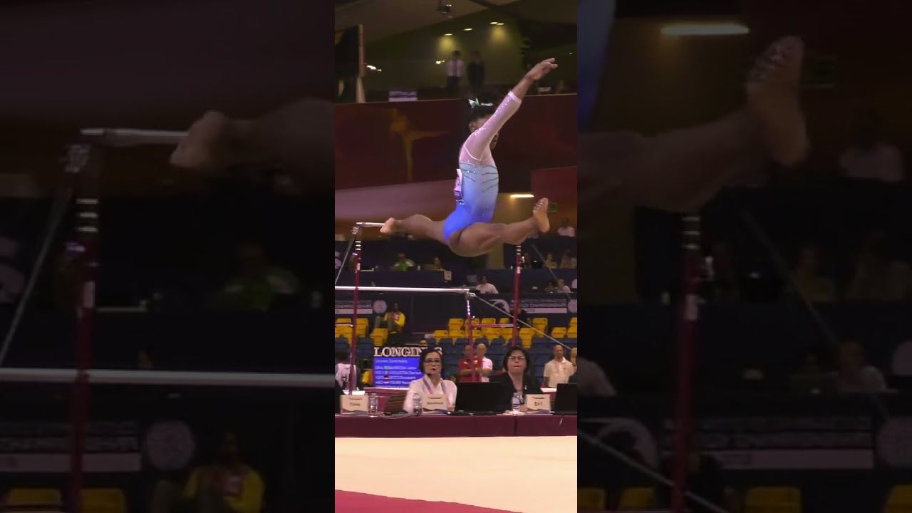 Simone Biles Slow Motion Floor Exercise Doha 2018 Artistic World Championship All Around Part 5 of 6