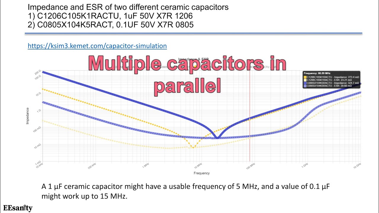 Multiple capacitors in parallel