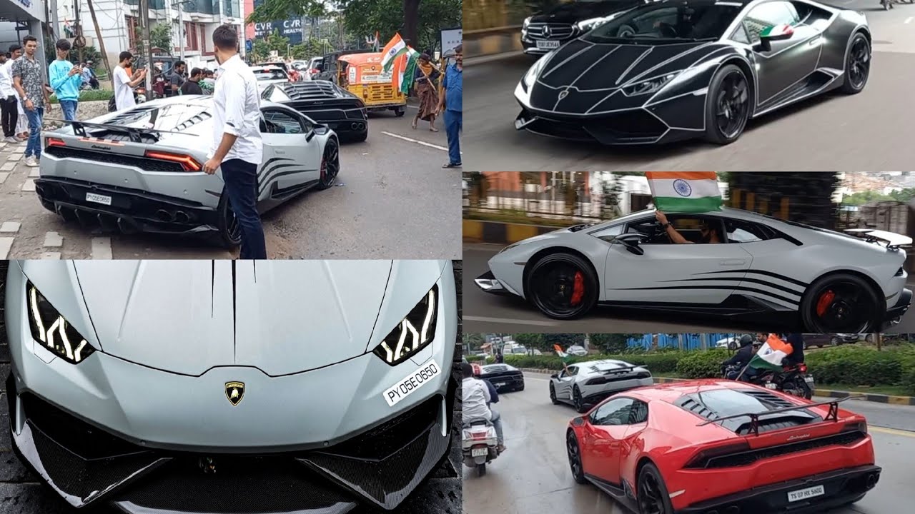 75th INDEPENDENCE DAY Supercar Drive - 2022🇮🇳🔥(Supercars In Hyderabad)
