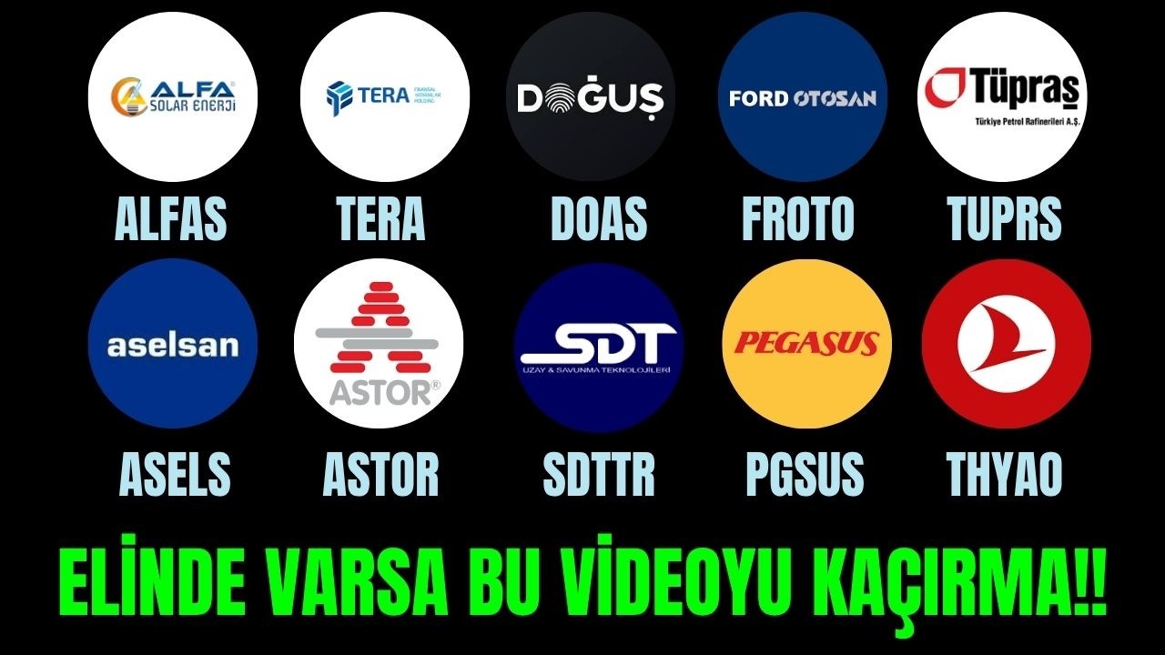 TERA ASTOR ASELSAN T&Uuml;PRAŞ DOAS FROTO SDTTR THYAO PGSUS SDTTR HİSSE ANALİZİ BORSA YORUM