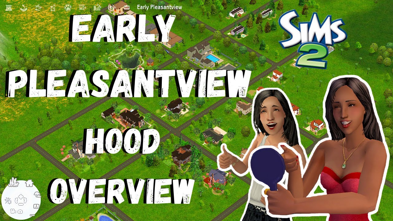 Early Pleasantview | Pleasantview Set 10 Years Earlier! | Sims 2 Custom Neighbourhood Overview