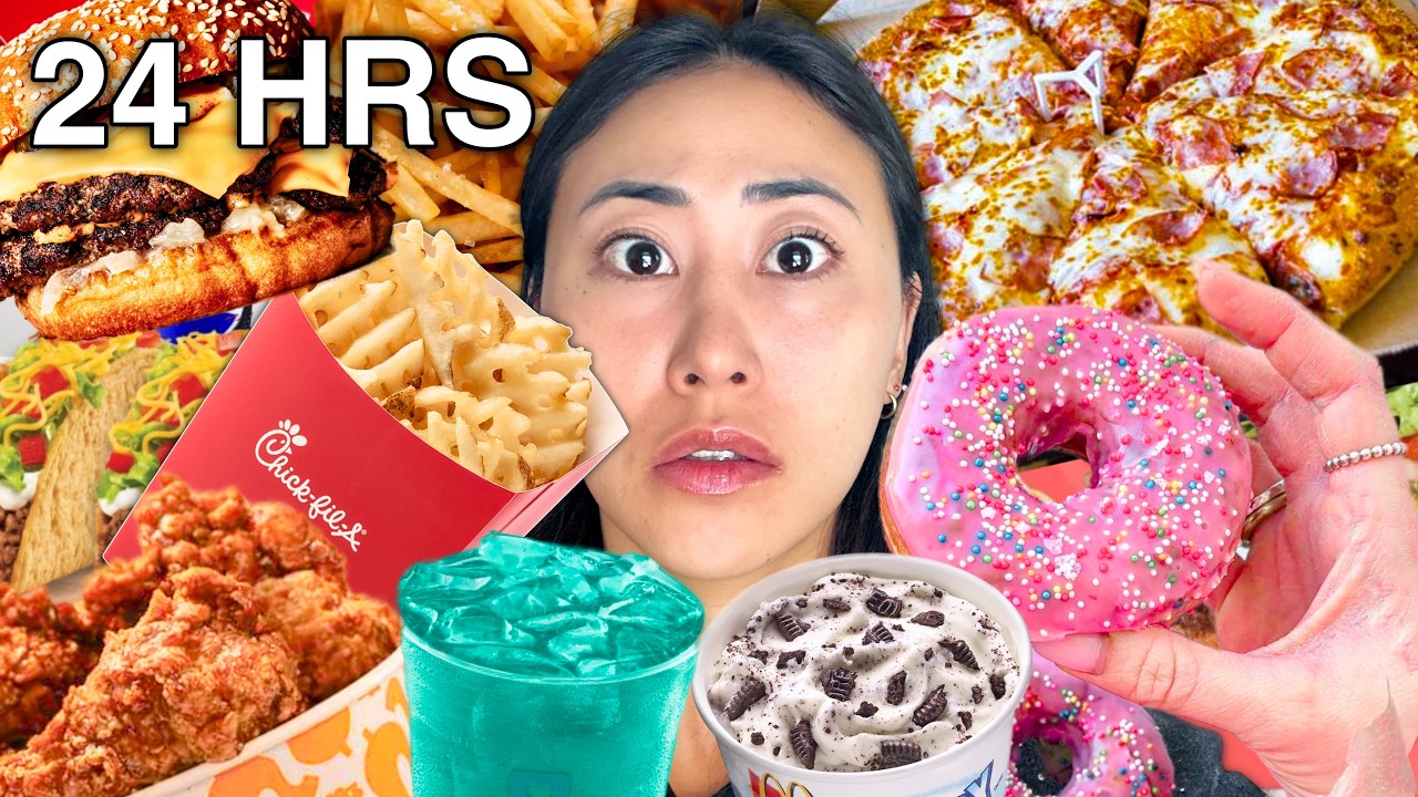 Eating ONLY FAST FOOD for 24 HOURS!!