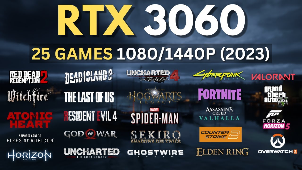 Ryzen 7 5700g + RTX 3060 12GB Test in 25 Games in 2023
