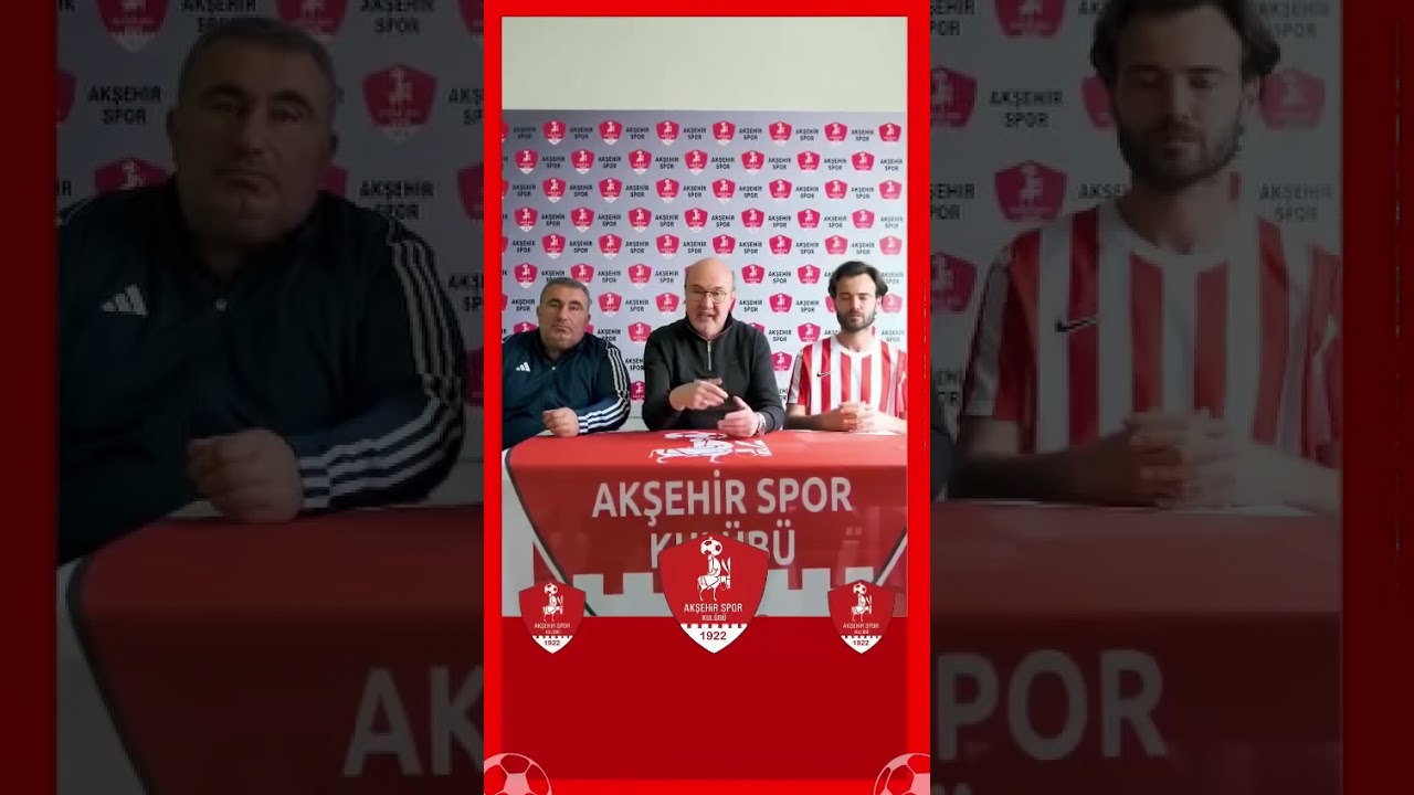 1922 Akşehirspor Başkanı Nuri Köksal ve Teknik Direktörü Niyazi Kart'ın açıklamaları ⚽🎇🎆